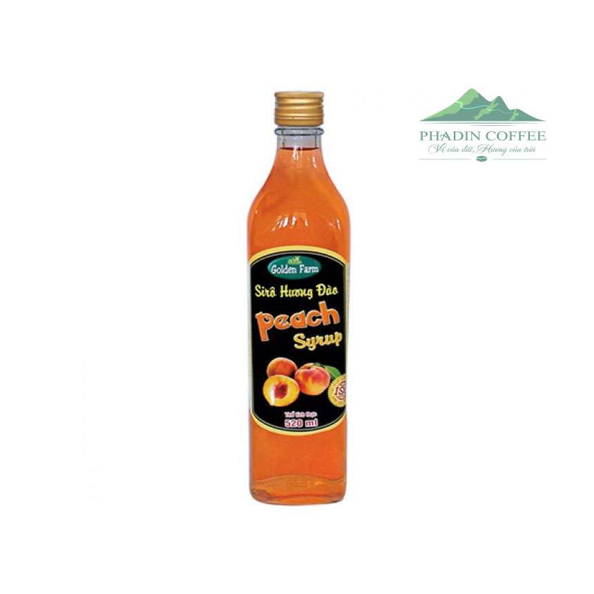 Siro golder farm Hương Đào 520ml