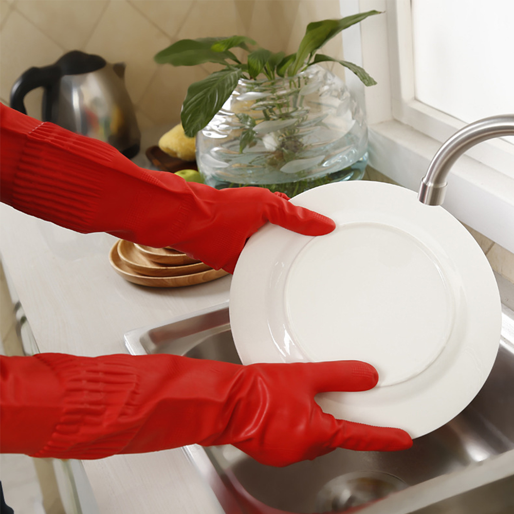 Găng Tay Cao Su Chống Thấm Nước Dùng Để Rửa Chén Dĩa