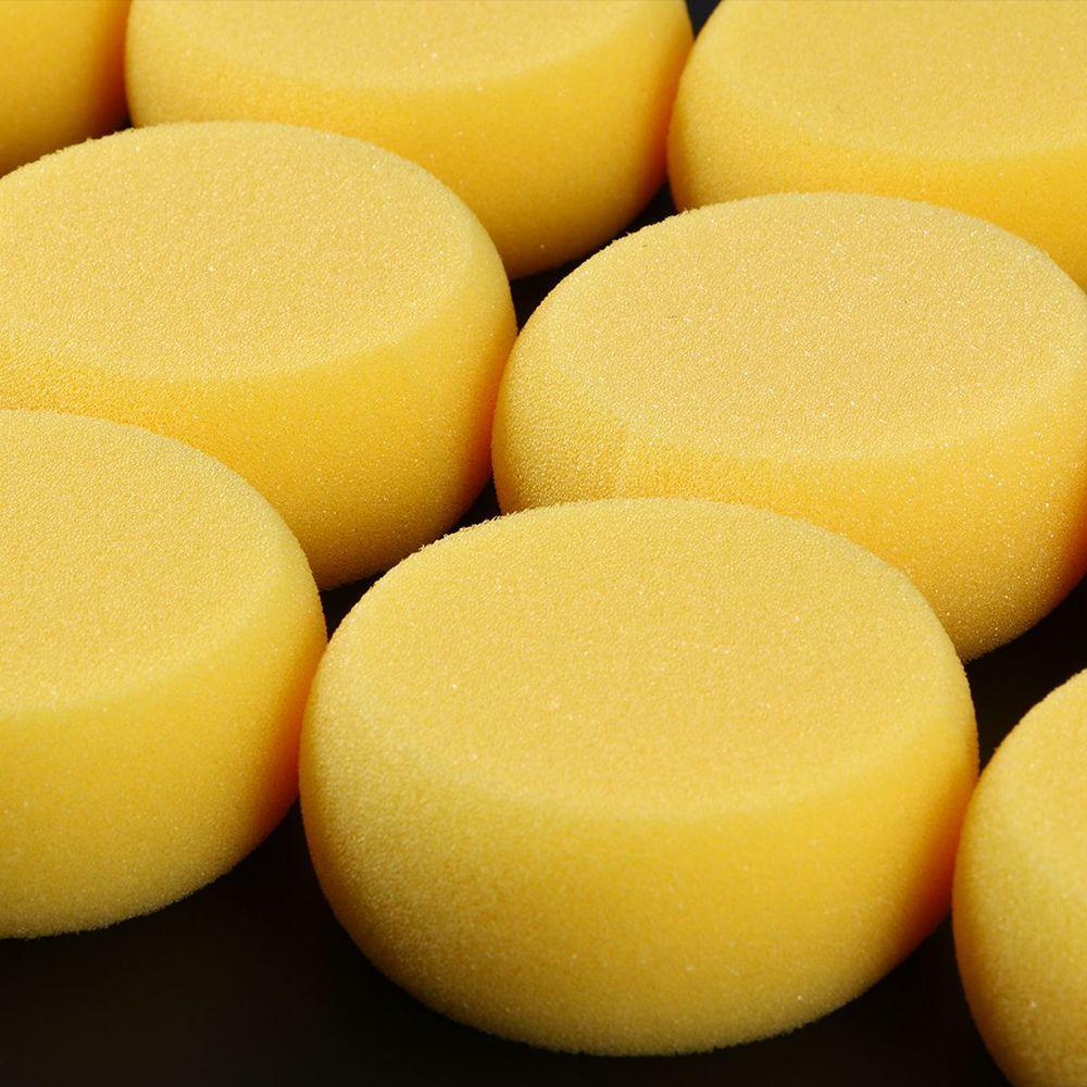 YOLA Bộ 12 Miếng Xốp Tròn Vẽ Tranh Màu Vàng Mới