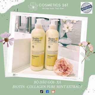 DẦU GỘI - DẦU XẢ BIOTIN COLLAGEN PURE MINT EXTRACT