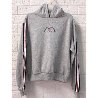 🌼Áo hoodie nữ hờ mờ xám