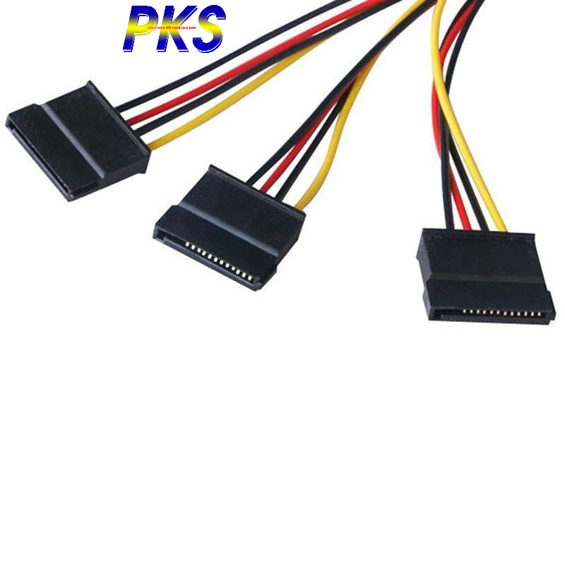 Cáp chia nguồn IDE Molex 4 Pin sang 3 Serial ATA SATA chất lượng cao