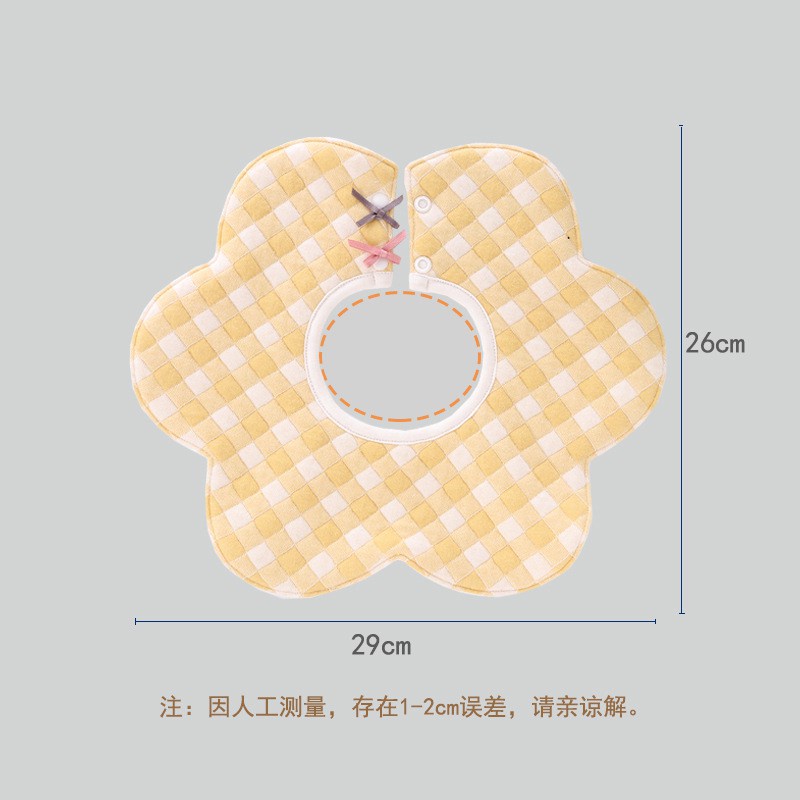 Yếm Ăn Vải Cotton Siêu Thấm Hút Xoay 360 Độ Thiết Kế Dễ Thương Thời Trang 0200 Cho Bé