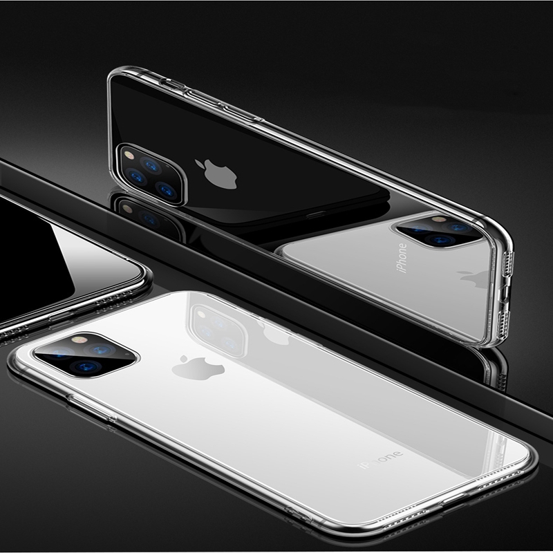 Ốp điện thoại TPU mềm trong suốt vừa vặn cho iPhone X 11 Pro Max 5.8" 6.5" 6.1"