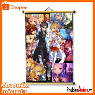 Shop Anime Hcm - Tranh treo vải 40x60 Anime Sword Art Online mẫu 1