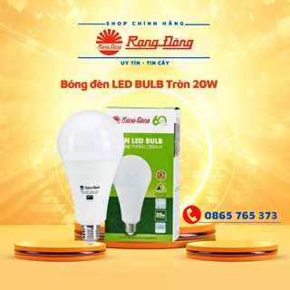 Bóng đèn led bulb rạng đông 20w - led a95n1/20w e27- ánh sáng trắng, sáng vàng