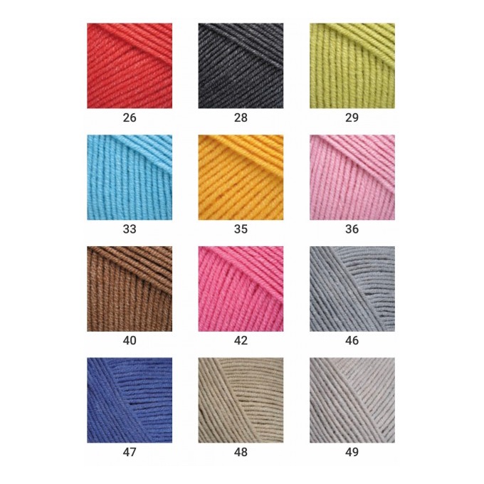 Len JEANS Hãng YarnArt (Màu 01-63)