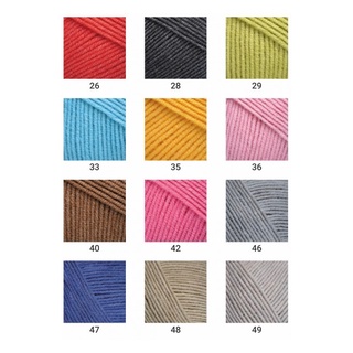 Len JEANS Hãng YarnArt (Màu 01-63)