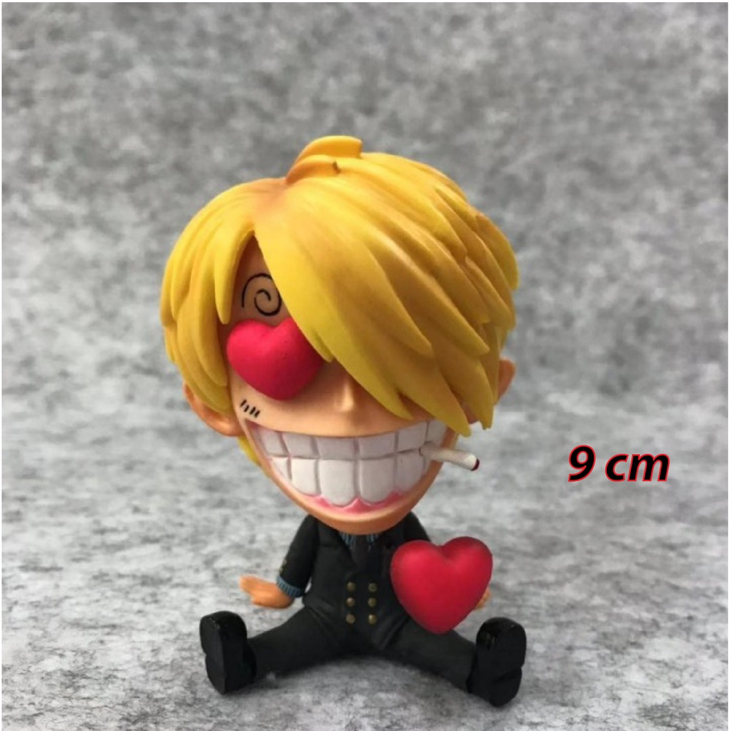 Mô hình One Piece Sanji hút thuốc áo đen trắng hàng hiệu cao 31cm, figure one piece trang trí decor, mô hình anime đẹp