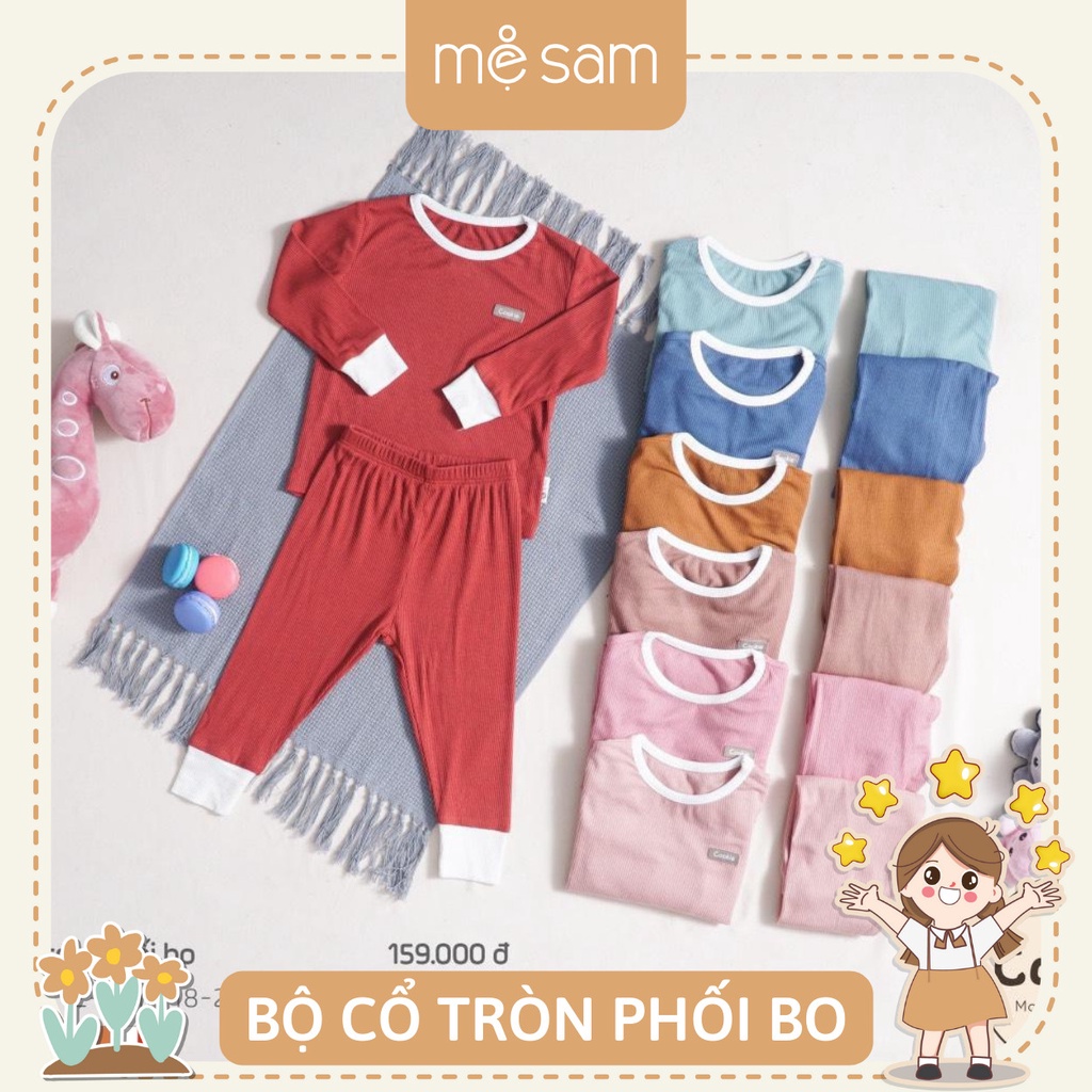 BỘ CỔ TRÒN DÀI TAY PHỐI BO COOKIE