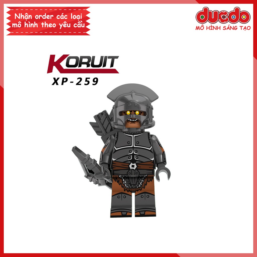 Minifigures đạo quân Uruk phim Chúa Tể Những Chiếc Nhẫn - Đồ chơi Lắp ghép Xếp hình Mô hình Mini KORUIT KT1033