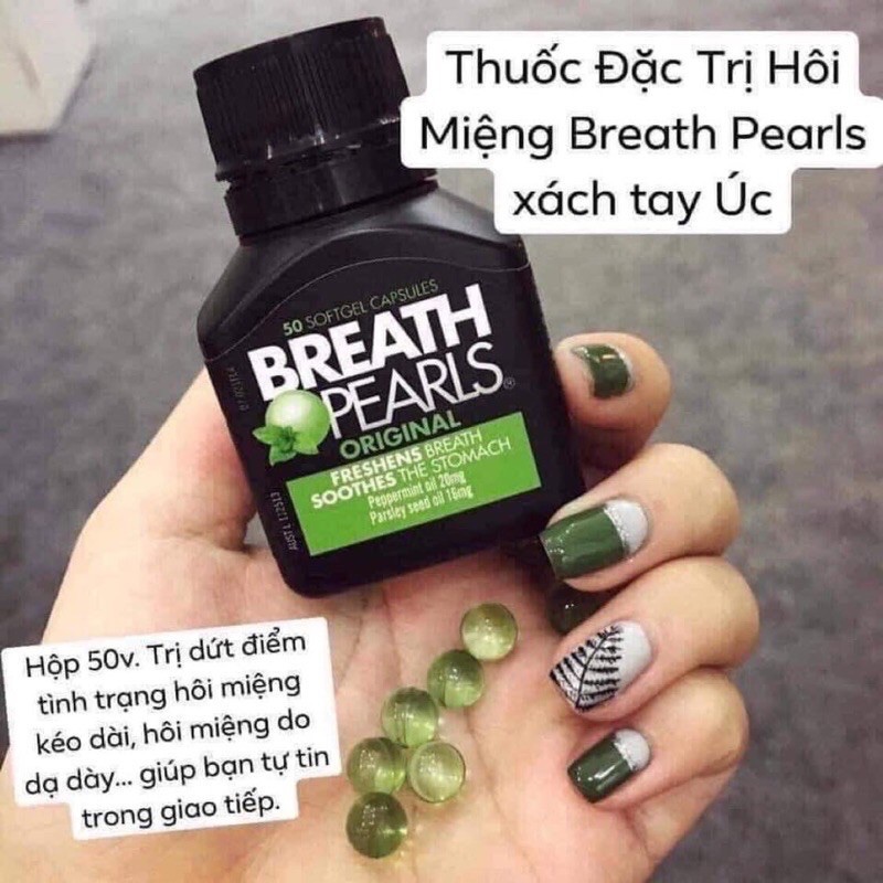 VIÊN NGẬM THƠM MIỆNG BREATH PEARLS 50v CỦA ÚC