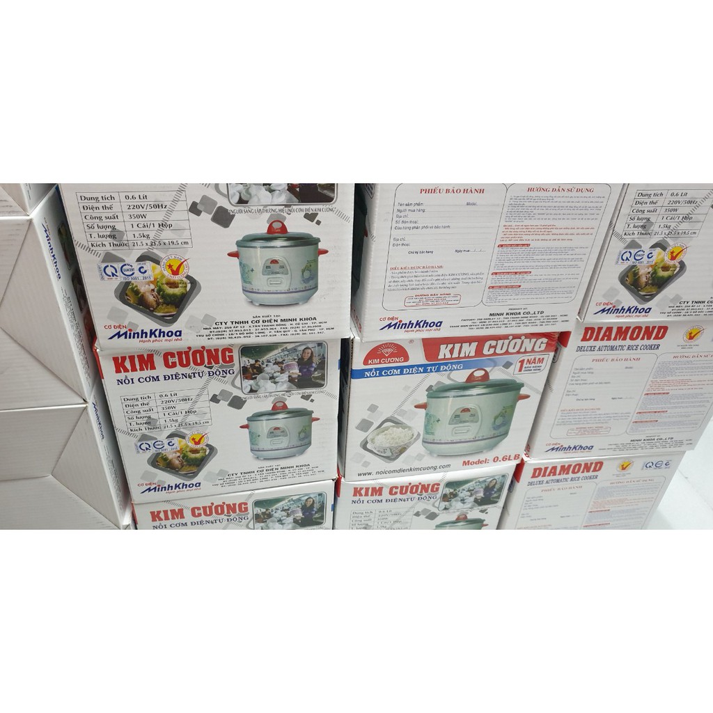 KC 0.6L - NỒI CƠM ĐIỆN MINI KIM CƯƠNG 0.6L  BẢO HÀNH CHÍNH HÃNG 12 THÁNG