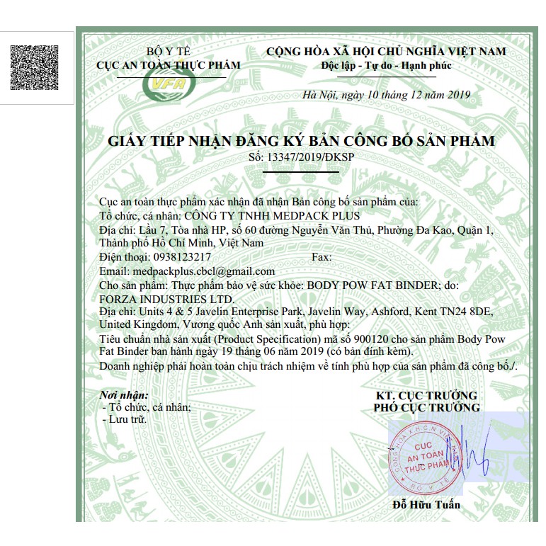 Giảm Cân Body Pow Fat Binder (90 Viên / hop), viên uống giảm béo cho chế độ ăn nhiều dầu mỡ | BigBuy360 - bigbuy360.vn