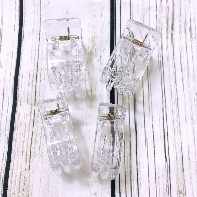 Kẹp càng cua trong veo 3 răng và 5 răng