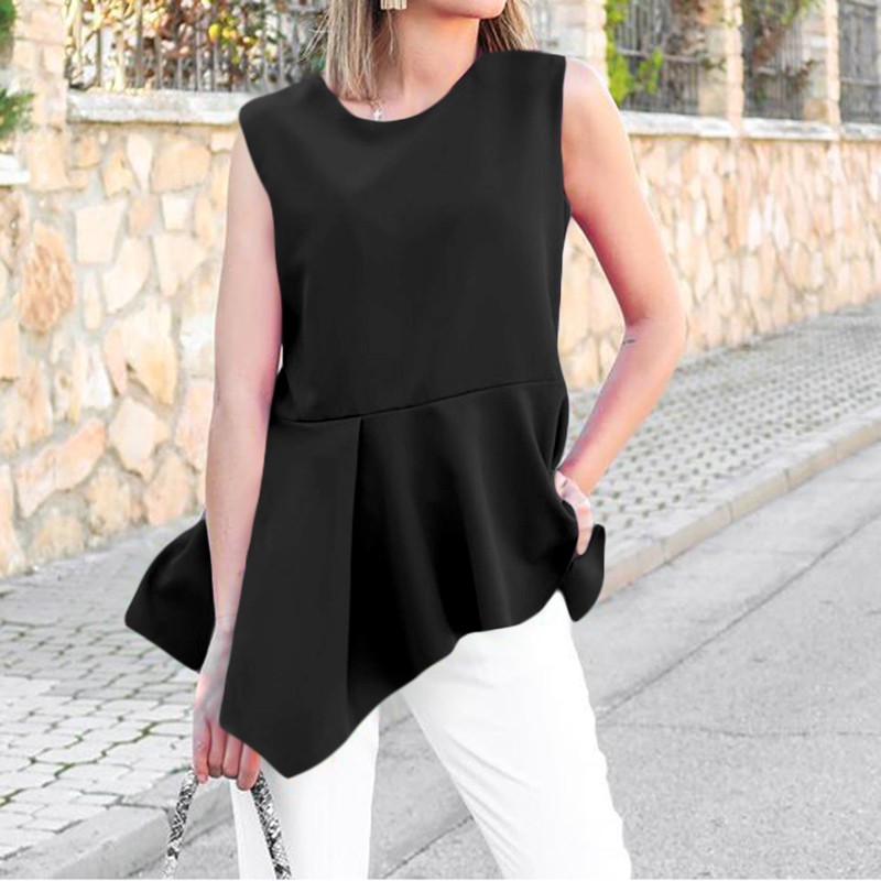 Áo kiểu CELMIA không tay dáng rộng thiết kế đơn giản dành cho nữ | BigBuy360 - bigbuy360.vn
