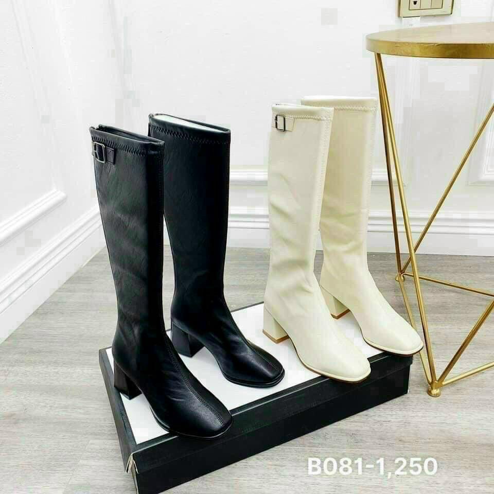 Boots đùi da lì đế 5 phân