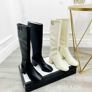 Boots đùi da lì đế 5 phân