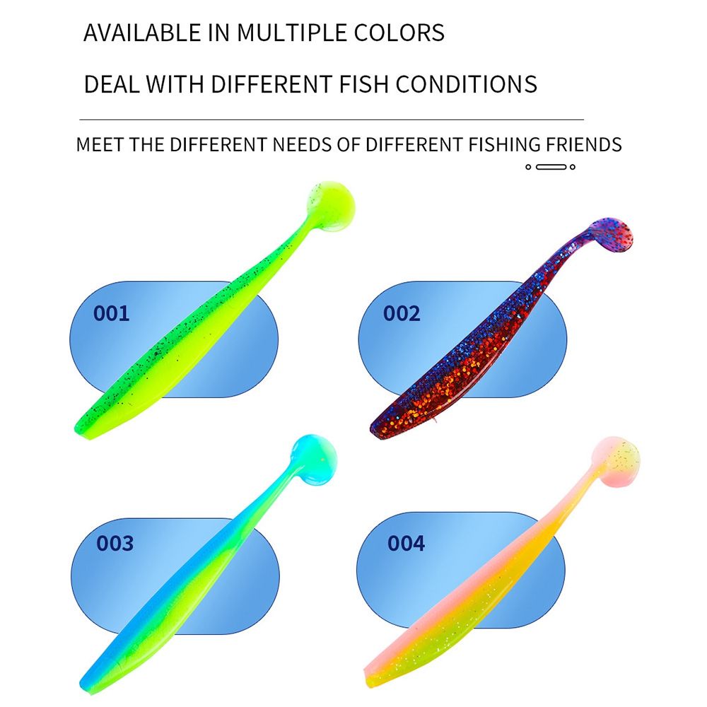 Set 4 Mồi Câu Cá Giả Bằng Nhựa Mềm 14cm 16cm 6g 13g
