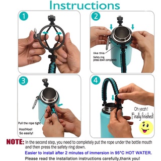 Aquaflask Bình Đựng Nước Có Dây Thừng Hình Hoa Độc Đáo