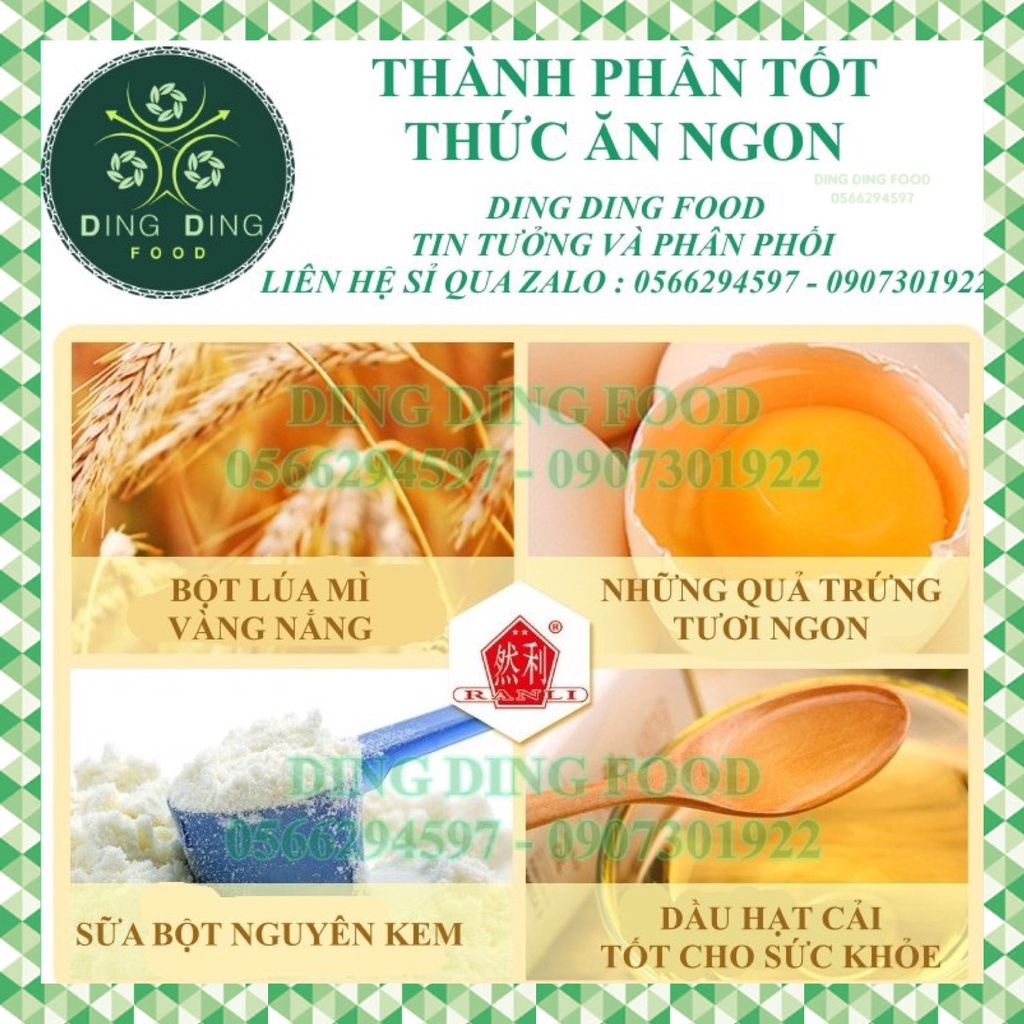 HSD 9/12/2023 -  Bánh Bông Lan Mông To 125g, Bánh Tươi Đài Loan Gato Shougong Lớn Ăn Vặt, DING DING FOOD