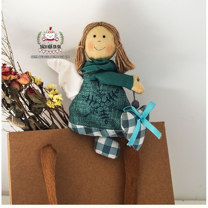 Bộ Kit tự thêu DIY búp bê GIÁNG SINH- thú nhồi bông tự làm, búp bê hộ mệnh - Handmade Nana Shop