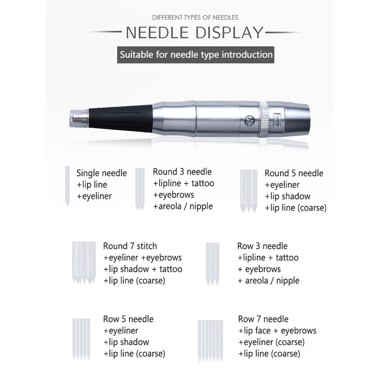 Bút Xăm Lông Mày/Kẻ Mắt/Môi trợ máy xăm hình xăm máy phun xăm kỹ thuật số Lông mày và môi     Chuyên Nghiệp tiệm xăm đẹp