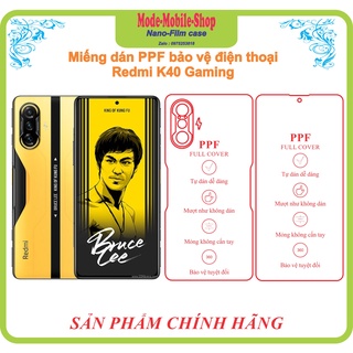 Miếng dán PPF xiaomi K40 Gaming bảo vệ lưng máy khỏi trầy xước