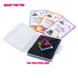 Đồ chơi đố trí viên bi IQ Puzzlia Beads Puzzle Triangle 2D3D (Hàn Quốc, mới)