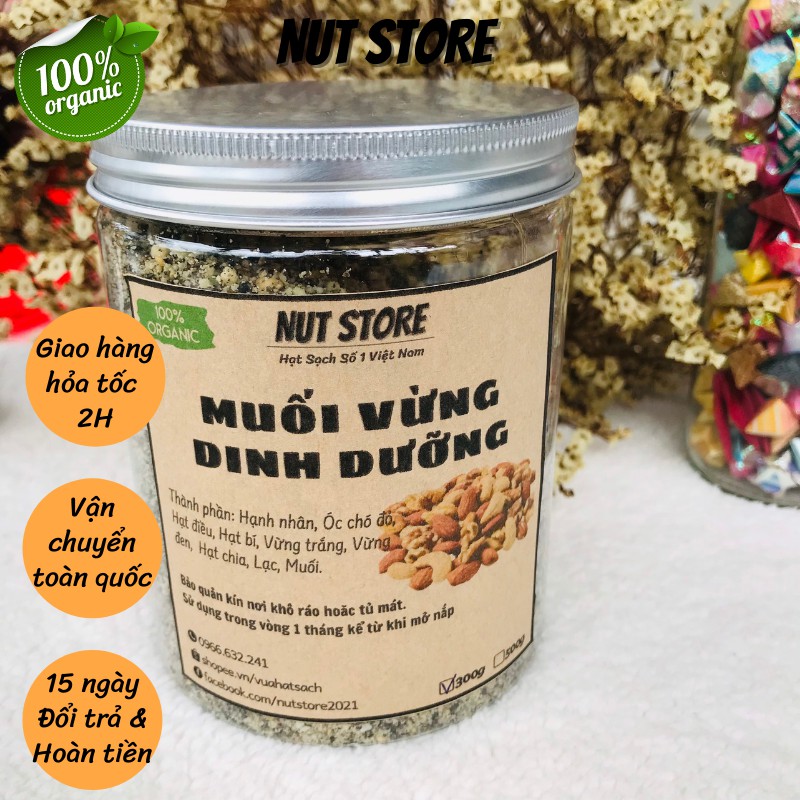 Muối vừng hạt dinh dưỡng Nut Store 500g | BigBuy360 - bigbuy360.vn