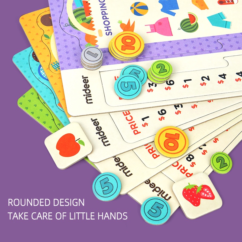 BỘ ĐỒ CHƠI MÔ PHỎNG SIÊU THỊ CHO BÉ- SHOPPING LIST - THƯƠNG HIỆU MIDEER