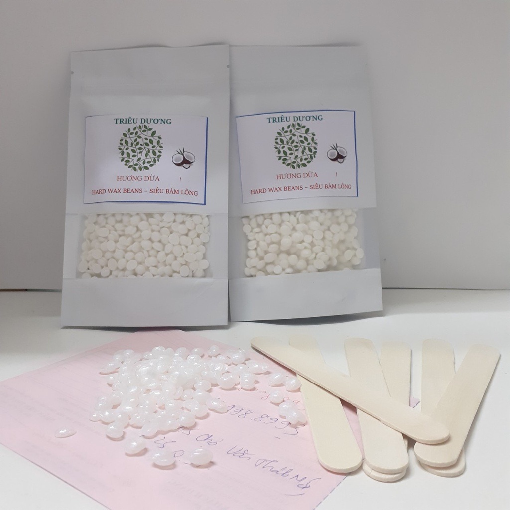 Sáp wax cao cấp HƯƠNG DỪA TD 100gr - bám lông đi lông hiệu quả