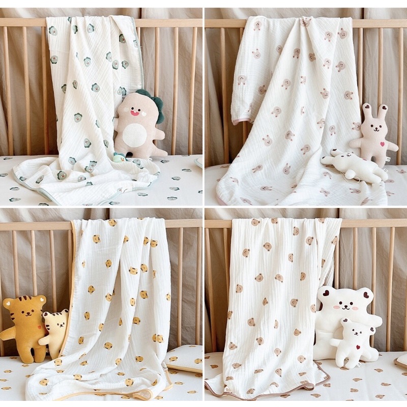 CHĂN HÈ GẠC BÔNG CHO BÉ - Made in Korea