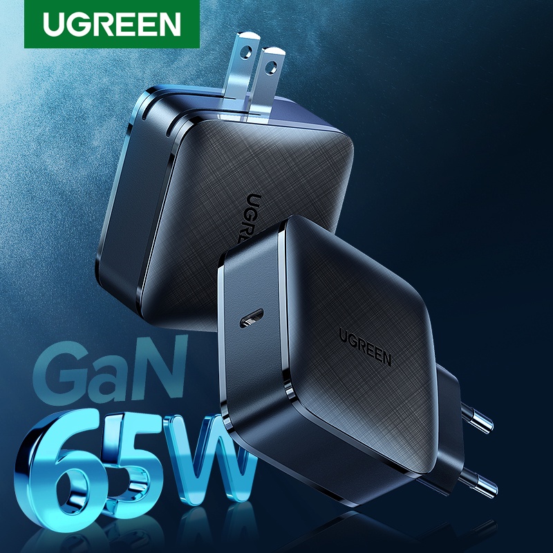 Củ sạc nhanh UGREEN CD217 70816 65W GaN 1 cổng C PD 3.0 QC 3.0 PPS