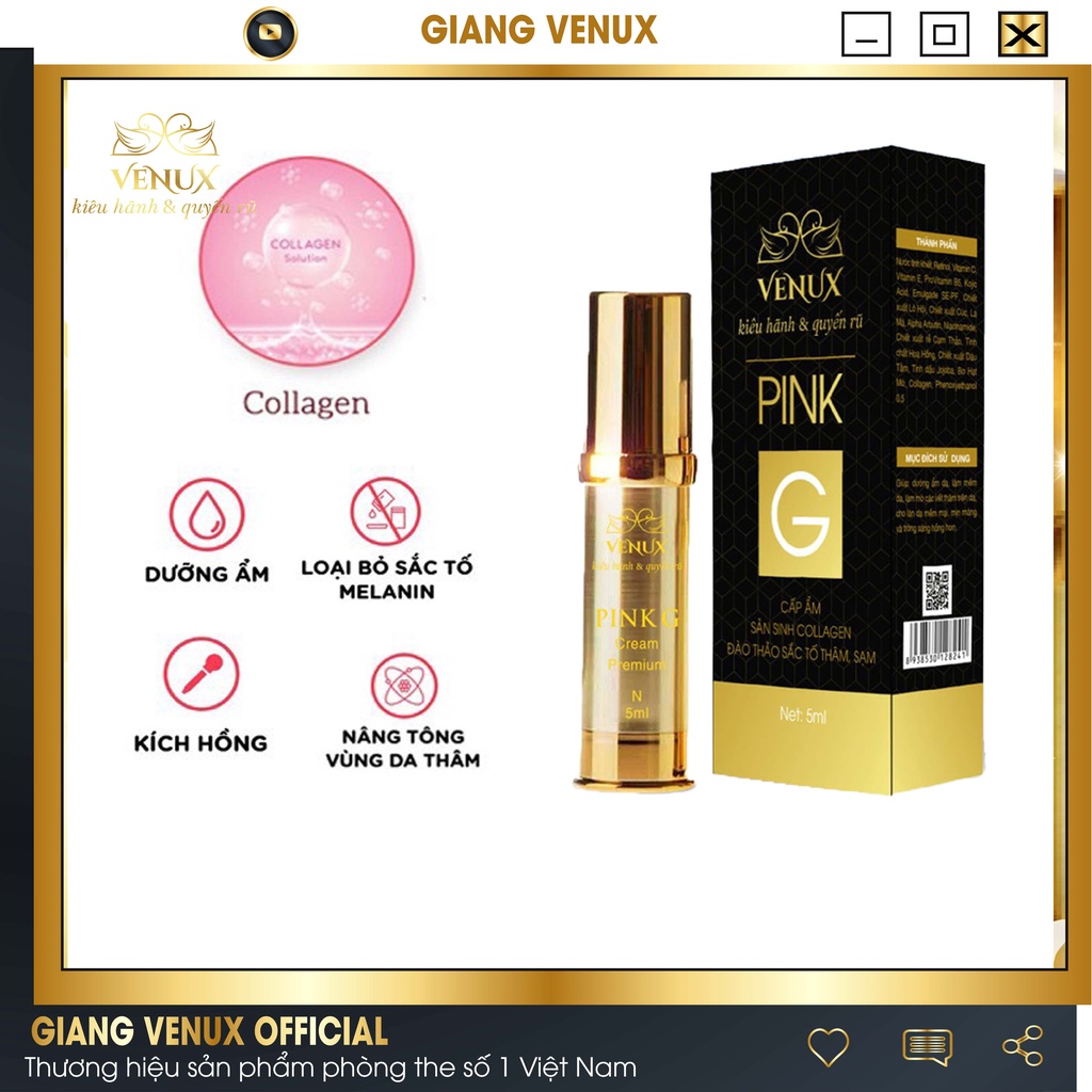 Hồng nhũ hoa và vùng kín hiệu quả 2 trong 1 - Làm hồng bím ti Pink G | BigBuy360 - bigbuy360.vn