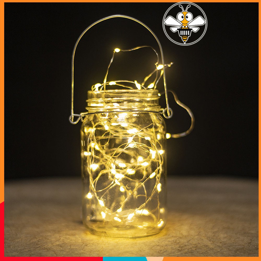 Đèn Led Trang Trí - Dây Đèn Đom Đóm Chiếu Sáng,Bóng Led Chống Nước Dây Dẫn Bằng Đồng Có Thể Uốn Hình Theo Sở Thích