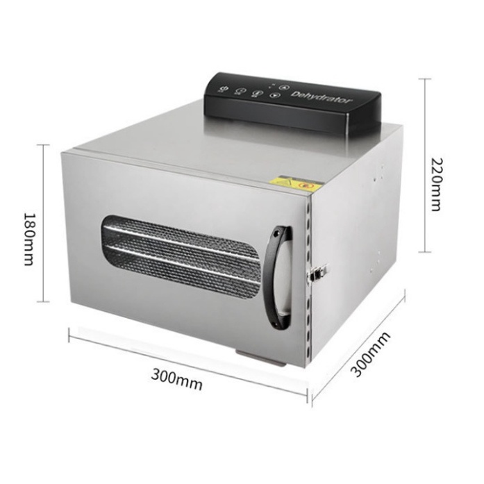 Máy sấy thực phẩm hoa quả, sấy khô thực phẩm 6 khay inox