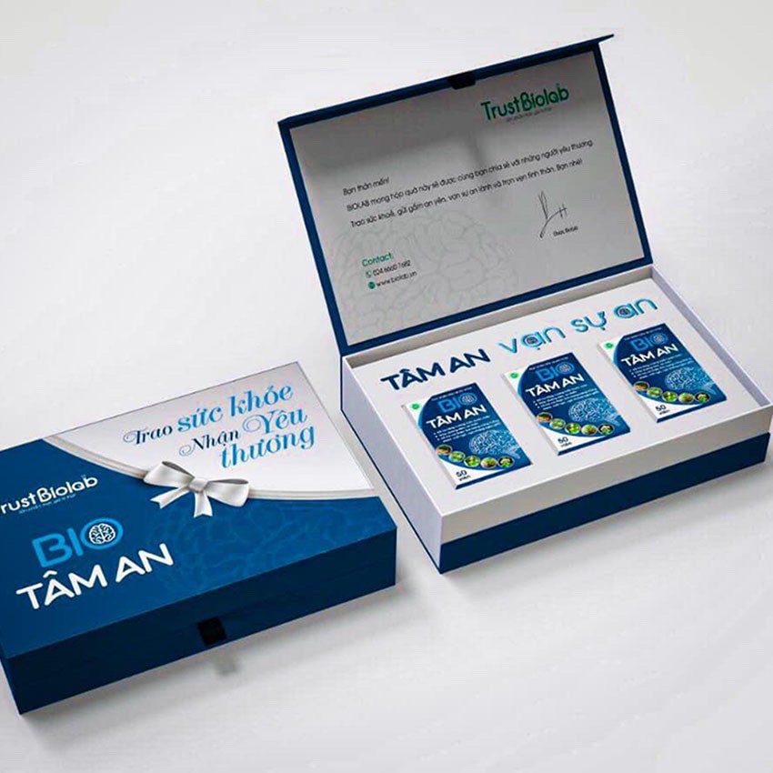 BIO TÂM AN - Chăm sóc não bộ và giấc ngủ của bạn. Hộp 30 viên