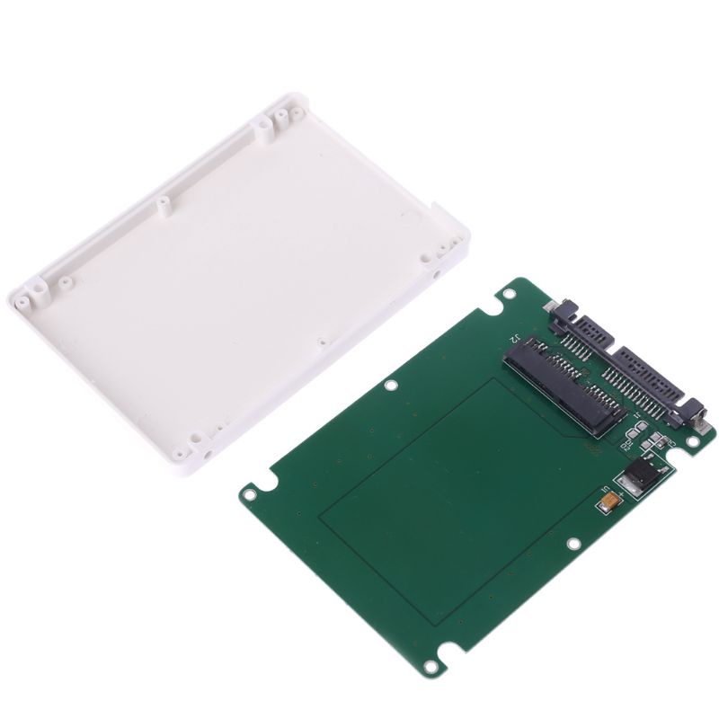 Utake 1.8&quot; Micro SATA 16 Pin SSD To 2.5&quot; SATA 22Pin HDD Adapter Converter With Case