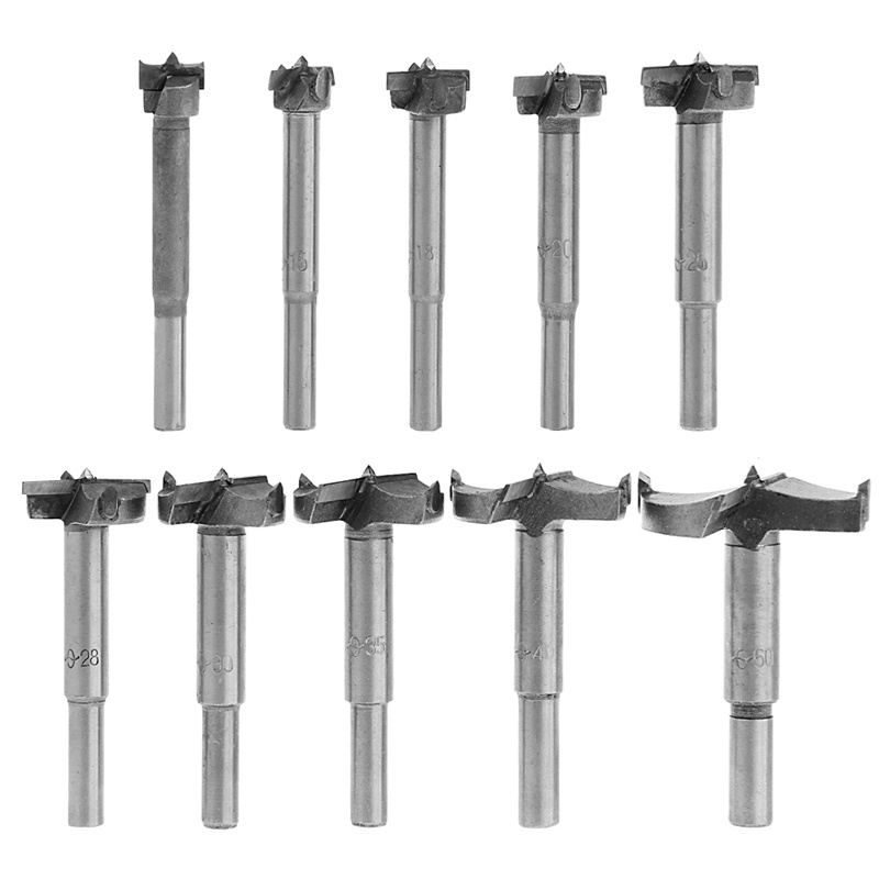 Set 10 Mũi Khoan Bản Lề 14-50mm Chuyên Dụng