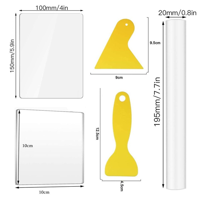 Bộ 19 Dụng Cụ Tạo Hình Đất Sét Chất Liệu Acrylic