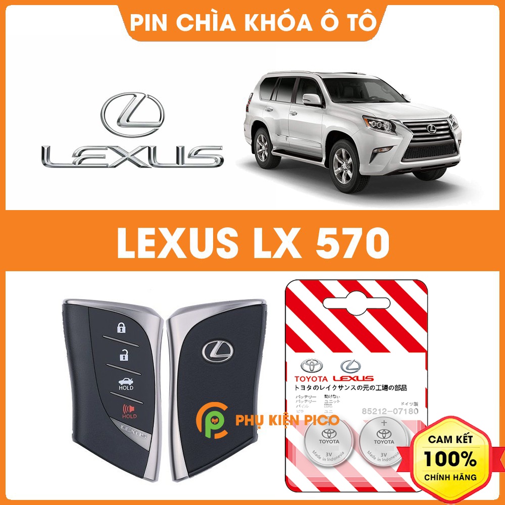 Pin chìa khóa ô tô Lexus LX 570 chính hãng Lexus sản xuất tại Indonesia 3V Panasonic