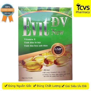 Viên uống Evit ĐV New - Giúp đẹp da, hỗ trợ làm chậm quá trình lão hóa da - Hộp 50 viên - cvspharmacy