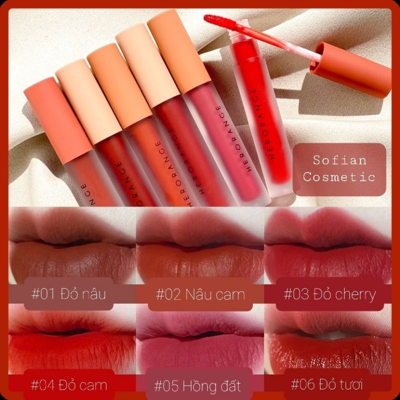 HERORANGE - Son kem lì nội địa Trung Herorange Twilight Light Milkshake Velvet không trôi, siêu lì, siêu mịn mượt | BigBuy360 - bigbuy360.vn