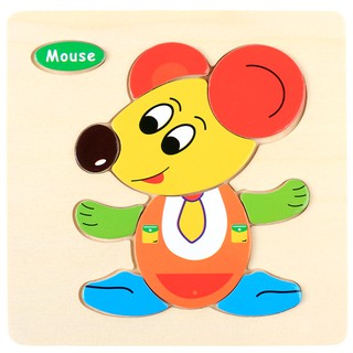 Bộ 5 Tranh Ghép Gỗ 3D Cho Bé