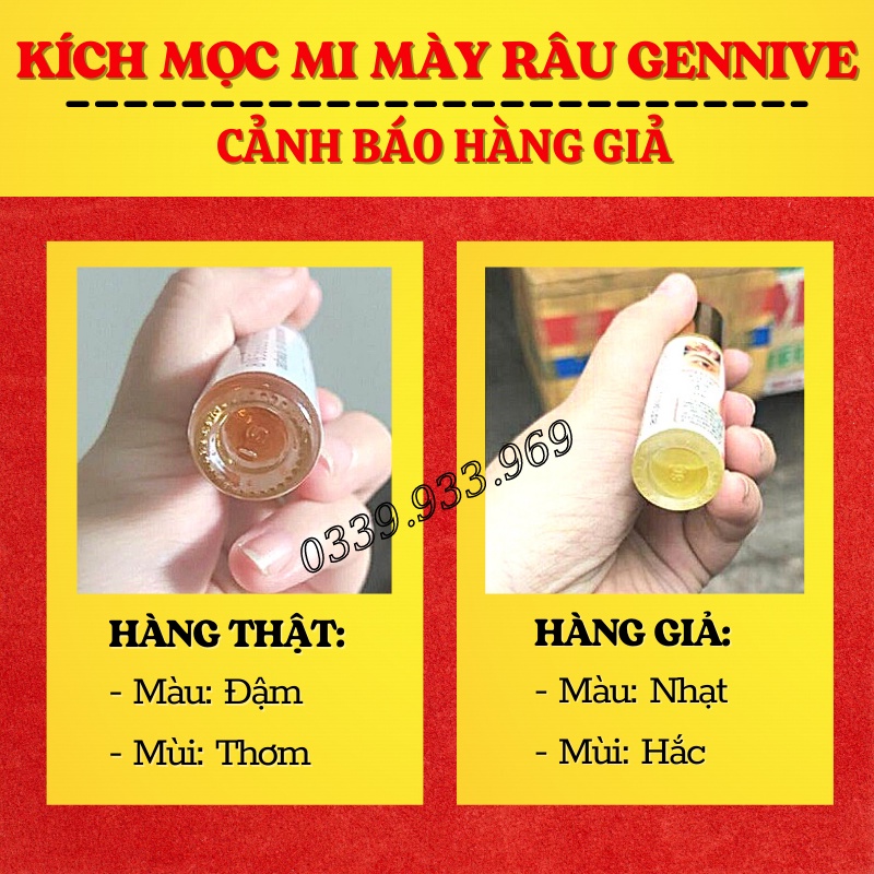 (HOT) Serum Mọc Dày Mi, Lông Mày, Râu Genive