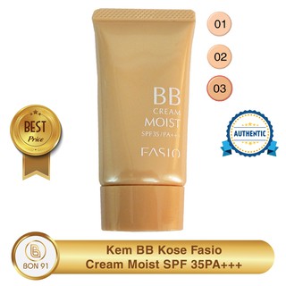 Kem BB Kose Fasio Cream Moist SPF 35/PA+++ - Bon91