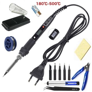 Mỏ hàn thiếc , hàn chì 80w 908S , màn hình LCD hiển thị nhiệt , có chỉnh nhiệt , bán theo gói combo tùy theo sự lựa chọn