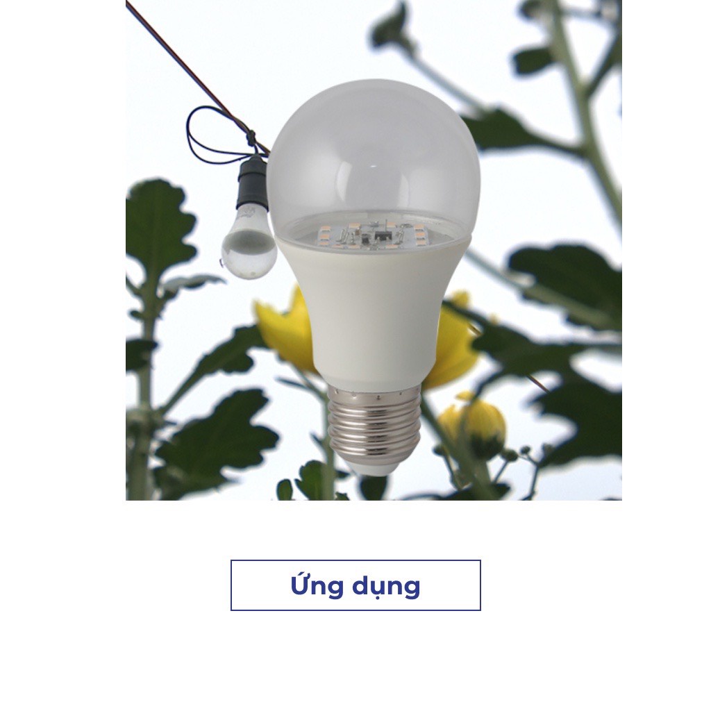 Đèn quang hợp cho cây trồng trong nhà  - LED công suất 6W đủ phổ thay ánh sáng mặt trời