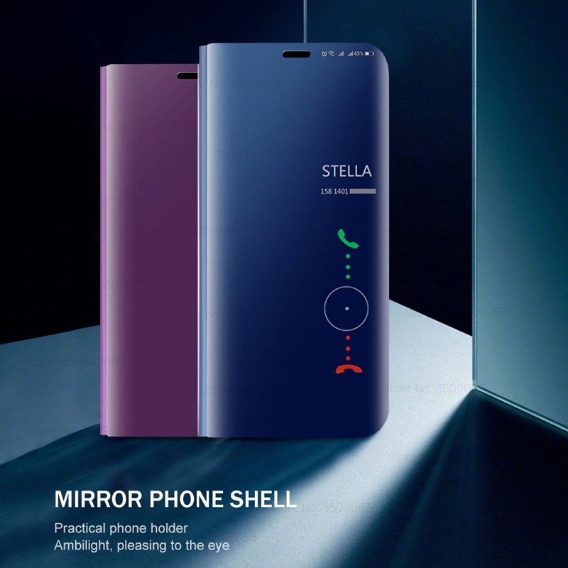 Ốp Điện Thoại Nắp Lật Mặt Gương Từ Tính Cho Samsung Galaxy S22 Ultra S22 Plus 5G S21 FE S21 Ultra S21 Ultra
